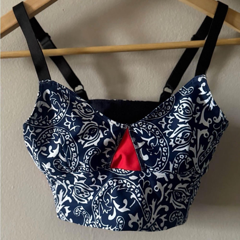 Oiselle Spandos Run Sports Yoga Bra, MADE IN USA, Midnight Navy, XS, Extra Small